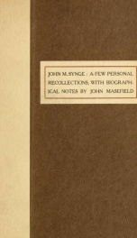 John M. Synge: a few personal recollections, with biographical notes_cover