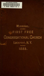 Manual of the First Free Congregational Church of Lockport, N. Y_cover