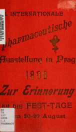 Katalog der II. Internationalen Pharm. Ausstellung Prag 1896_cover