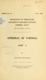 Aphididae of Formosa pt. 4_cover