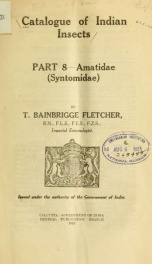 Catalogue of Indian insects pt. 8_cover
