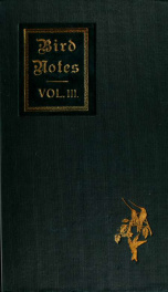 Bird notes 3, 1904-1905_cover
