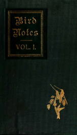 Bird notes 1, 1903_cover
