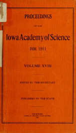 The Proceedings of the Iowa Academy of Science 18_cover