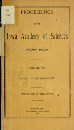 The Proceedings of the Iowa Academy of Science 7_cover