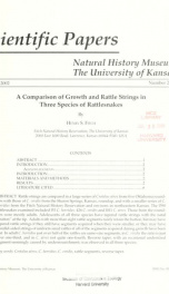 A comparison of growth and rattle strings in three species of rattlesnakes_cover
