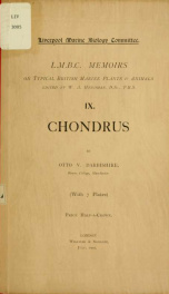 L.M.B.C. memoirs on typical British marine plants and animals 9. Chondrus_cover