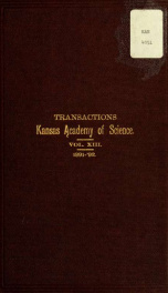 Transactions of the ... annual meetings of the Kansas Academy of Science 13_cover