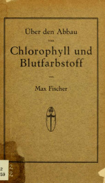 Uber den Abbau von Chlorophyll und Blutfarbstoff_cover