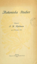 Botaniska studier, tellägnade F. R. Kjellman den 4 November 1906_cover