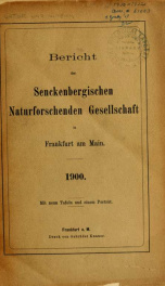 Natur und Museum 1900_cover