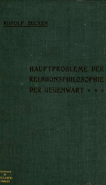 Hauptprobleme der Religionsphilosophie der Gegenwart_cover