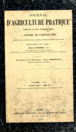 Journal d'agriculture pratique n.s. v.80 t.29 1916_cover