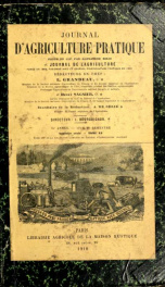 Journal d'agriculture pratique n.s. v.74 t.19 1910_cover