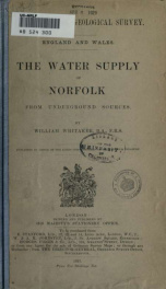 The water supply of Norfolk from underground sources_cover