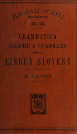 Grammatica, esercizii e vocabolario della lingua Slovena_cover