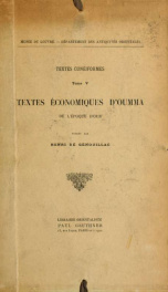 Textes économiques d'Oumma de l'époque d'Our_cover