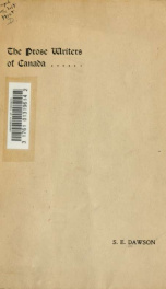 The prose writers of Canada_cover