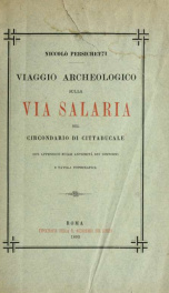 Viaggio archeologico sulla via Salaria nel circondario di Cittaducale : con appendice sulle antichità dei dintorni e tavola topografica_cover