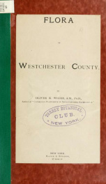 Report of the flora of Westchester County_cover