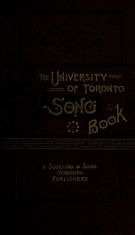 The University of Toronto song book. --_cover