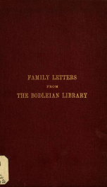 Family letters from the Bodleian Library, with notes_cover