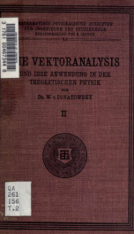 Die Vektoranalysis und ihre Anwendung in der theoretischen Physik 2_cover