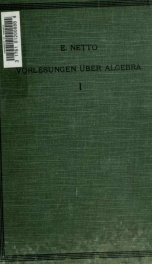 Vorlesungen über Algebra 1_cover