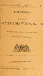 Denkschriften der Kaiserlichen Akademie der Wissenschaften, Mathematisch-Naturwissenschaftliche Classe 74_cover