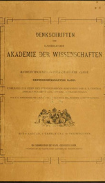 Denkschriften der Kaiserlichen Akademie der Wissenschaften, Mathematisch-Naturwissenschaftliche Classe 73_cover