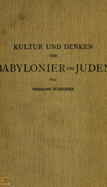 Kultur und Denken der Babylonier und Juden_cover