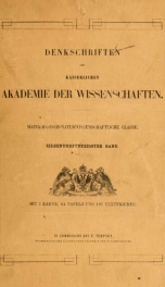 Denkschriften der Kaiserlichen Akademie der Wissenschaften, Mathematisch-Naturwissenschaftliche Classe 57_cover