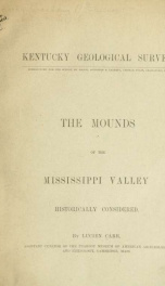 The mounds of the Mississippe Valley historically considered_cover