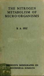 The nitrogen metabolism of micro-organisms_cover