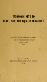 Taxonomic keys to plant, soil and aquatic nematodes_cover