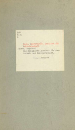 Das Königliche Institut für Seeverkehr und Weltwirtschaft and der Christian-Albrechts-Universität zu Kiel, Kaiser Wilhelm Stiftung_cover