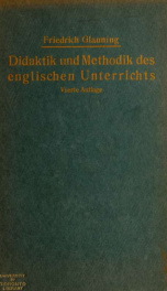 Didaktik und Methodik des englischen Unterrichts_cover