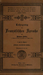 Lehrgang der französischen Sprache_cover