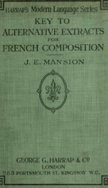 Key to Alternative extracts for composition in French_cover