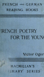 French poetry for the young; with vocabulary and notes_cover