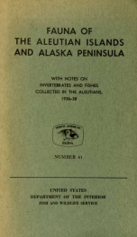 Fauna of the Aleutian Islands and Alaska Peninsula_cover