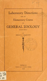 Laboratory directions for an elementary course in general zoology_cover