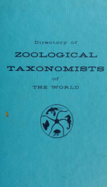 Directory of zoological taxonomists of the world_cover