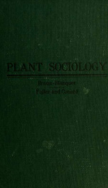 Plant sociology; the study of plant communities;_cover