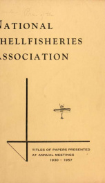 Proceedings of the National Shellfisheries Association Index of Papers Annual Meeting_cover