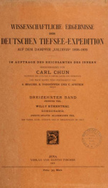 Wissenschaftliche Ergebnisse der Deutschen Tiefsee-Expedition auf dem Dampfer "Valdivia" 1898-1899 13,v.2,T.2_cover