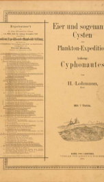 Ergebnisse der in dem Atlantischen Ocean von Mitte Juli bis Anfang November 1889 ausgeführten Plankton-Expedition der Humboldt-Stiftung. Auf Frund von gemeinschaftlichen Untersuchungen einer Reihe von Fach-Forschern Bd.4.N_cover