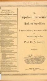 Ergebnisse der in dem Atlantischen Ocean von Mitte Juli bis Anfang November 1889 ausgeführten Plankton-Expedition der Humboldt-Stiftung. Auf Frund von gemeinschaftlichen Untersuchungen einer Reihe von Fach-Forschern Bd.3.L.h.7_cover