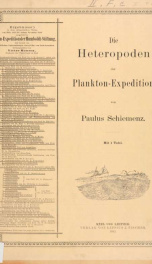 Ergebnisse der in dem Atlantischen Ocean von Mitte Juli bis Anfang November 1889 ausgeführten Plankton-Expedition der Humboldt-Stiftung. Auf Frund von gemeinschaftlichen Untersuchungen einer Reihe von Fach-Forschern Bd.2.F.c_cover