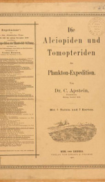 Ergebnisse der in dem Atlantischen Ocean von Mitte Juli bis Anfang November 1889 ausgeführten Plankton-Expedition der Humboldt-Stiftung. Auf Frund von gemeinschaftlichen Untersuchungen einer Reihe von Fach-Forschern Bd.2.H.b_cover